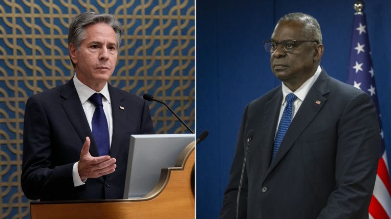 Lloyd Austin and Anthony Blinken pledge fulsome support for Israel as concerns about expected Israeli ground offensive grow